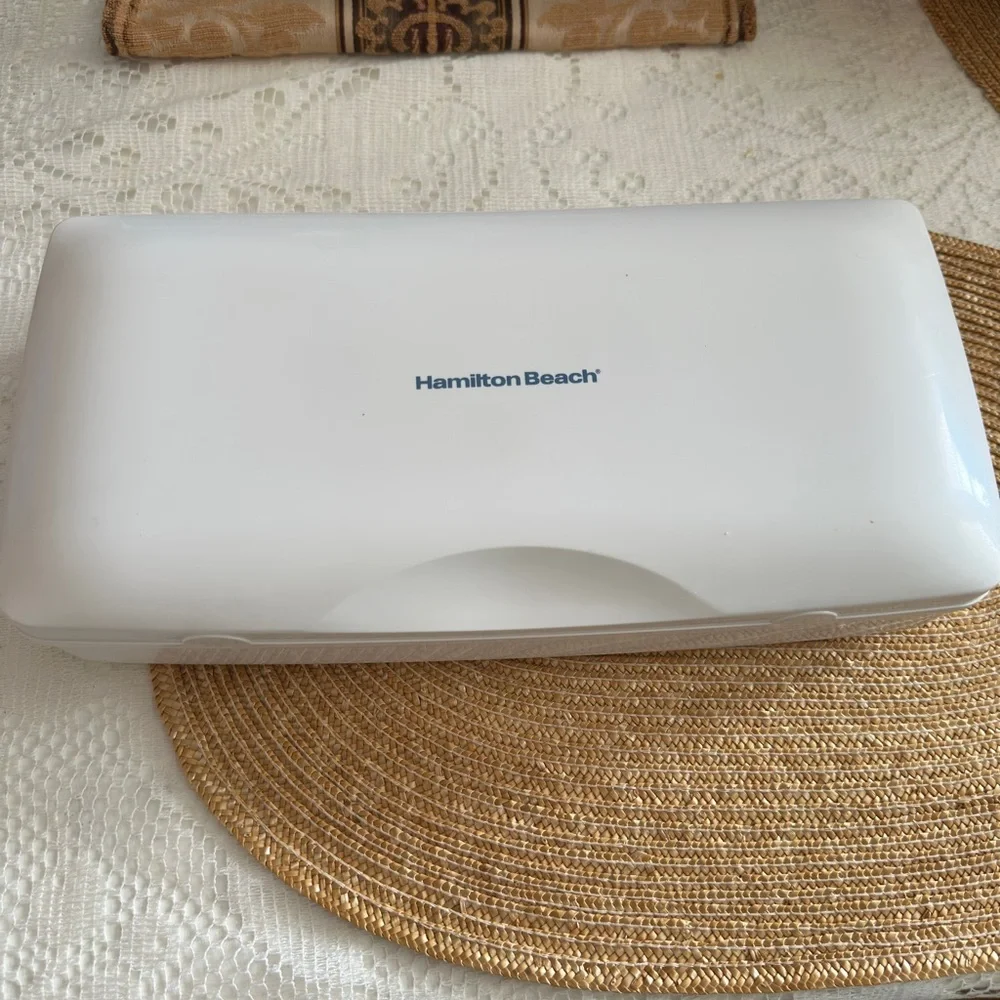 Hamilton beach Electric Knife set with box Vtg lk new